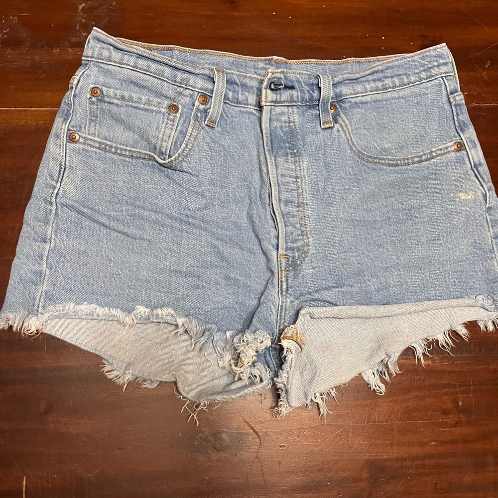 Levi's Women's Light Blue Denim Shorts